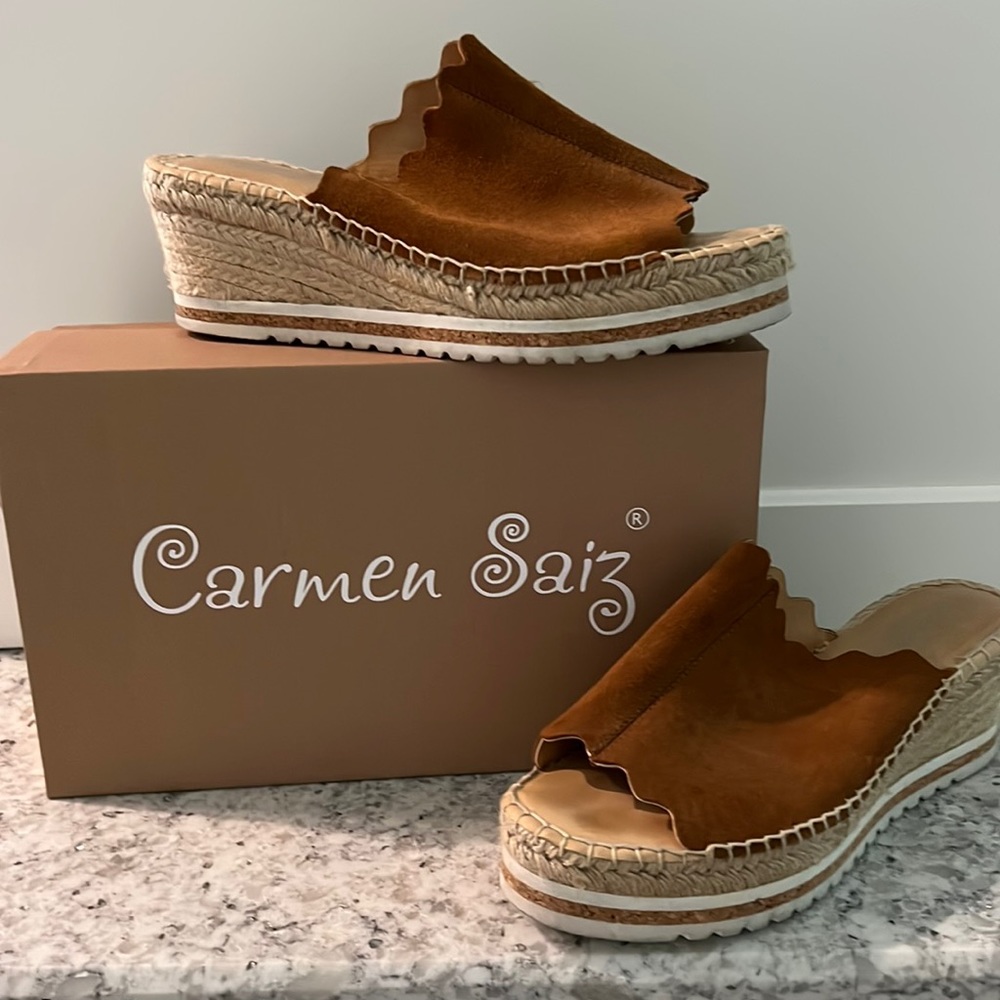 Carmen Saiz wedges. Excellence condition